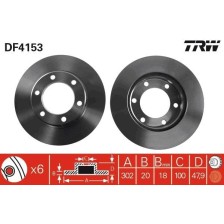 Brake Disc TRW DF4153
