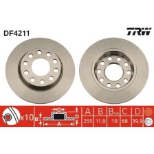 Brake Disc TRW DF4211
