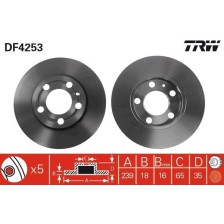 Brake Disc TRW DF4253