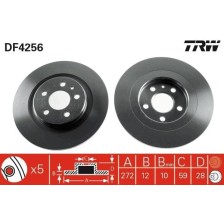 Brake Disc TRW DF4256