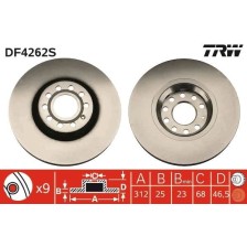 Brake Disc TRW DF4262S