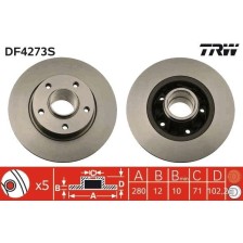 Brake Disc TRW DF4273S