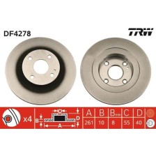 Brake Disc TRW DF4278