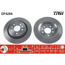 Brake Disc TRW DF4284