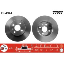 Brake Disc TRW DF4344