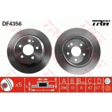 Brake Disc TRW DF4356
