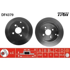 Brake Disc TRW DF4379