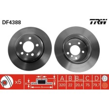 Brake Disc TRW DF4388