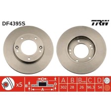 Brake Disc TRW DF4395S