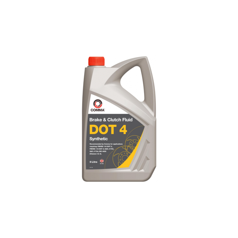 Braking fluid COMMA DOT 4 5L | Oiler