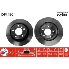 Brake Disc TRW DF4450