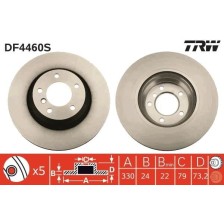 Brake Disc TRW DF4460S