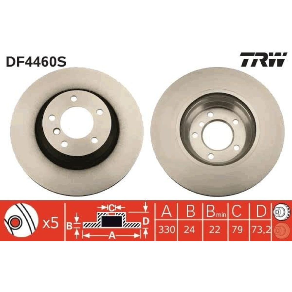 Brake Disc TRW DF4460S