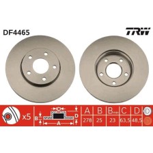 Brake Disc TRW DF4465