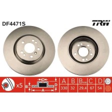 Brake Disc TRW DF4471S