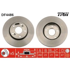 Brake Disc TRW DF4486