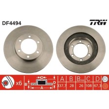 Brake Disc TRW DF4494