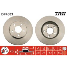 Brake Disc TRW DF4503