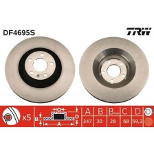 Brake Disc TRW DF4695S