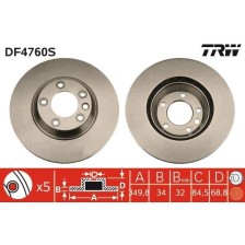 Brake Disc TRW DF4760S