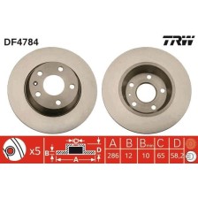 Brake Disc TRW DF4784
