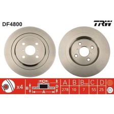 Brake Disc TRW DF4800