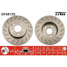 Brake Disc TRW DF4813S