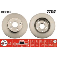 Brake Disc TRW DF4906