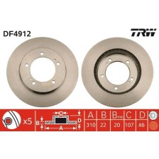 Brake Disc TRW DF4912