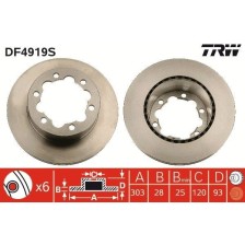 Brake Disc TRW DF4919S