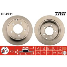 Brake Disc TRW DF4931