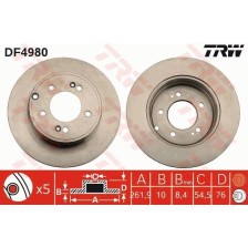 Brake Disc TRW DF4980