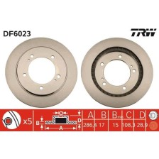 Brake Disc TRW DF6023