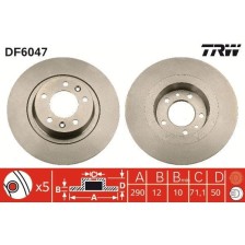 Brake Disc TRW DF6047