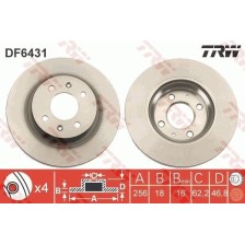 Brake Disc TRW DF6431