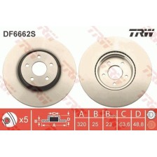 Brake Disc TRW DF6662S