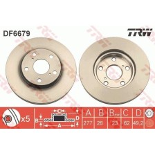Brake Disc TRW DF6679