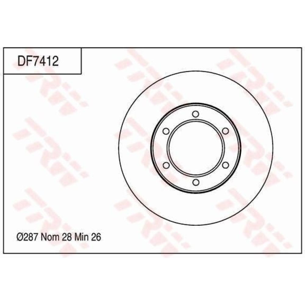 Brake Disc TRW DF7412