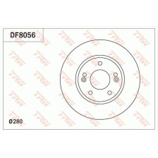 Brake Disc TRW DF8056