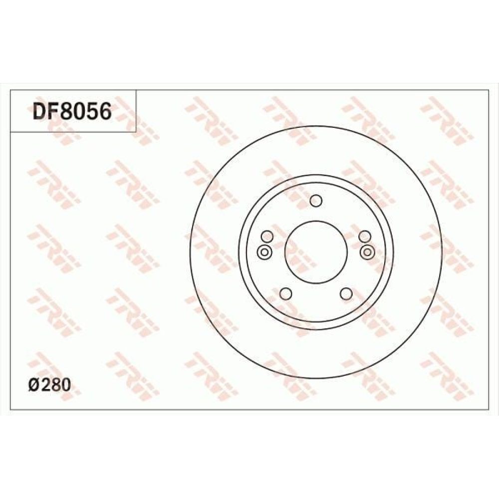 Brake Disc TRW DF8056