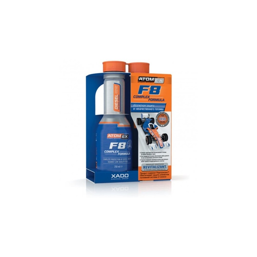 Fuel additive XADO ATOMEX F8 COMPLEX FORMULA 250ML | Oiler