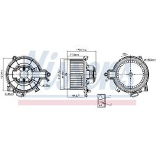 Interior Blower NISSENS 87616
