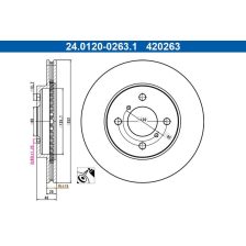 Brake Disc ATE 24.0120-0263.1