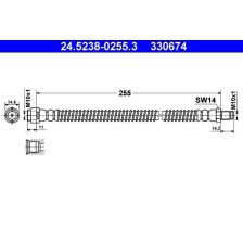 Brake Hose ATE 24.5238-0255.3