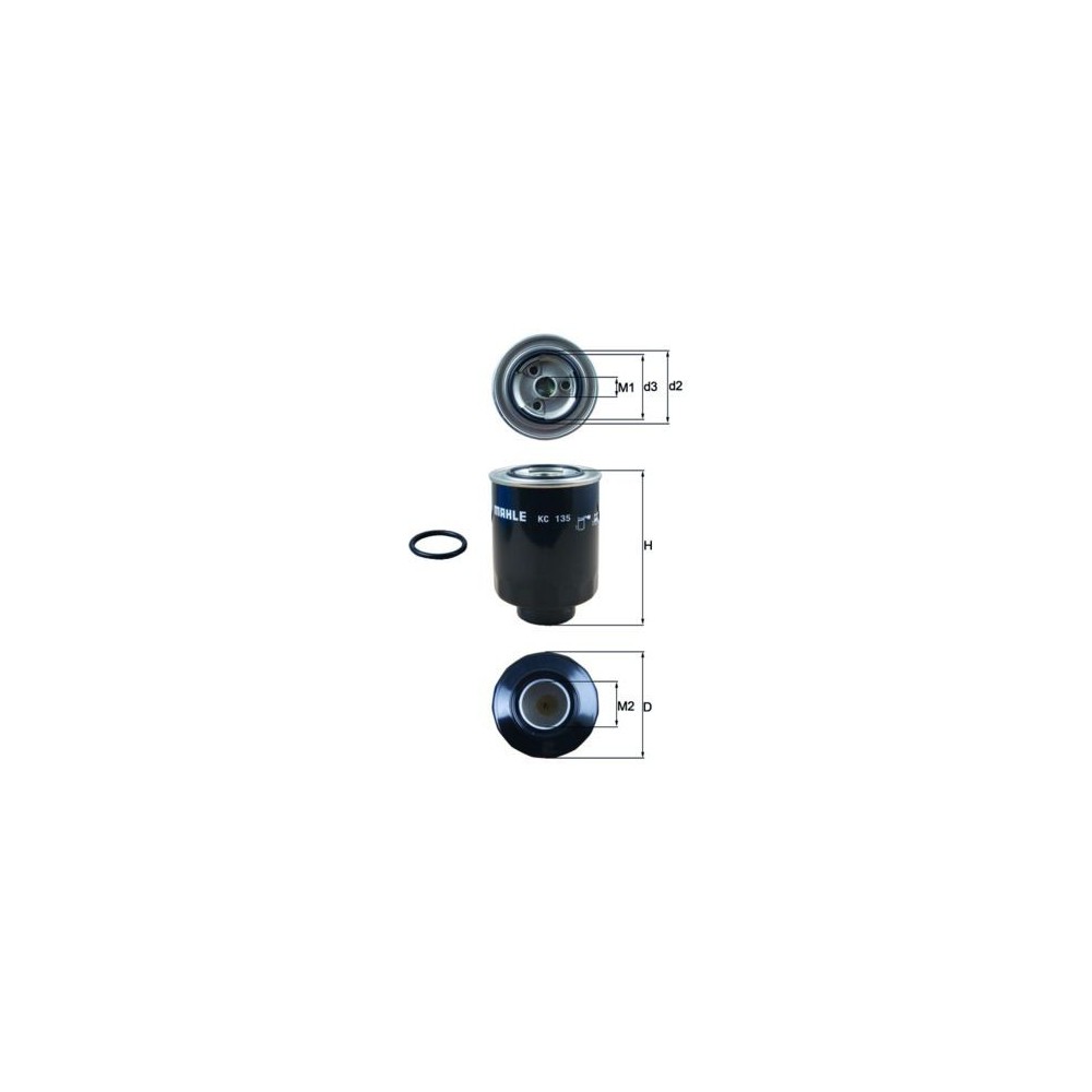 Fuel Filter MAHLE KC135D