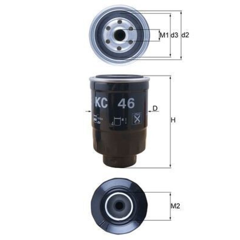 Fuel Filter MAHLE KC46