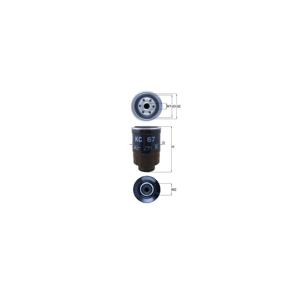 Fuel Filter MAHLE KC67