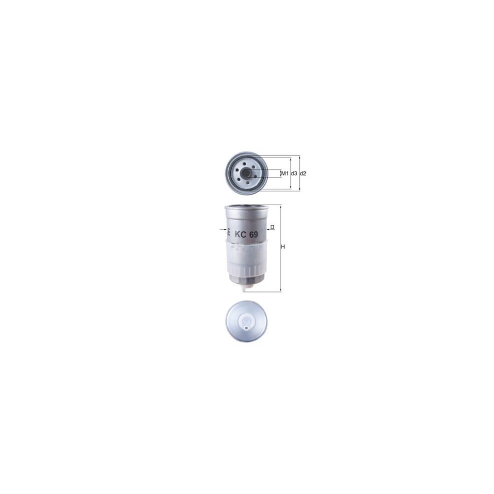 Fuel Filter MAHLE KC69