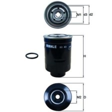 Fuel Filter MAHLE KC83D