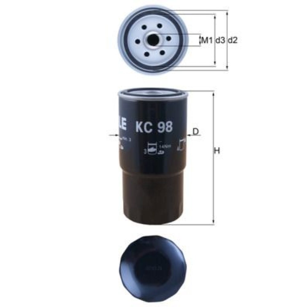 Fuel Filter MAHLE KC98
